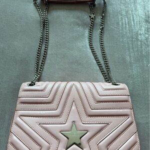 Stella McCartney Pink Quilted Star Chain Shoulder Bag